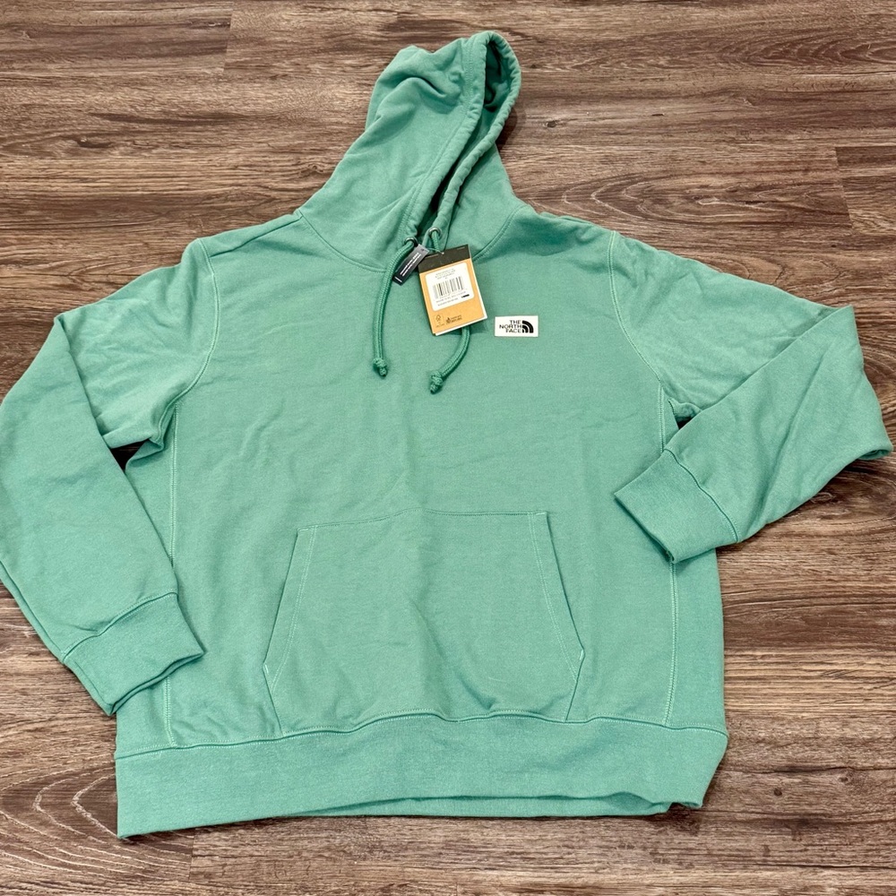 North Face Men’s Heritage Patch Pullover Hoodie DEEP GRASSGREEN XL New With Tags
